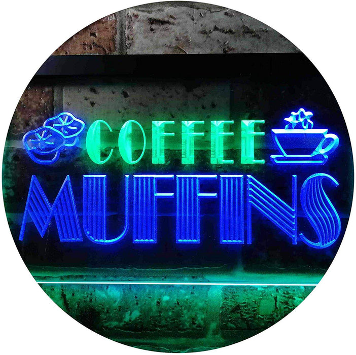Bakery Coffee Muffins LED Light Sign - Way Up Gifts