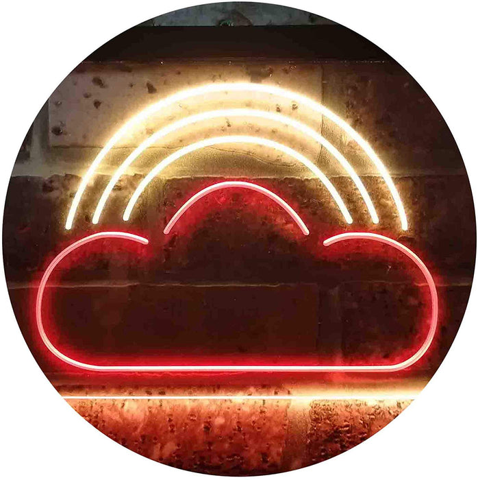 Rainbow Cloud Kids Room Decor LED Light Sign - Way Up Gifts