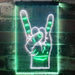Rock n Roll Hand Sign of the Horns LED Light Sign - Way Up Gifts