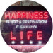 Happiness is a Way of Life Quotes Bedroom Decor LED Light Sign - Way Up Gifts