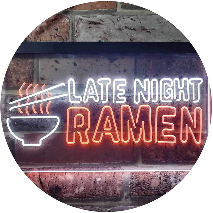 Japanese Food Late Night Ramen LED Light Sign - Way Up Gifts