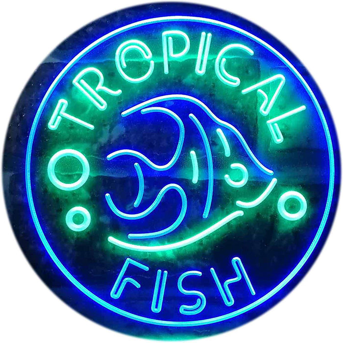 Pet Store Tropical Fish LED Light Sign - Way Up Gifts
