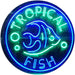 Pet Store Tropical Fish LED Light Sign - Way Up Gifts
