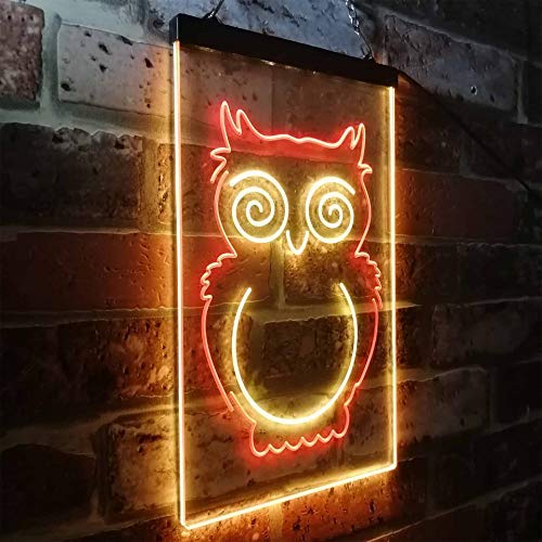 Kids Room Decor Owl LED Light Sign - Way Up Gifts
