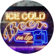 Ice Cold Beer On Tap LED Light Sign - LED Gift Works