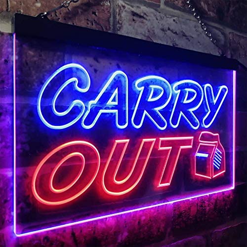 Food to Go Carry Out LED Light Sign - LED Gift Works