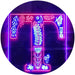 Family Name Letter T Monogram Initial LED Light Sign - Way Up Gifts