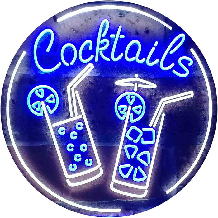 Cocktails LED Light Sign - Way Up Gifts