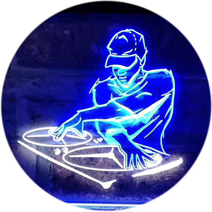 DJ Disc Jockey Disco Music Bar Beer LED Light Sign - Way Up Gifts