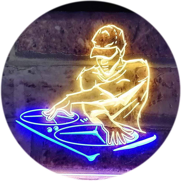 DJ Disc Jockey Disco Music Bar Beer LED Light Sign - Way Up Gifts