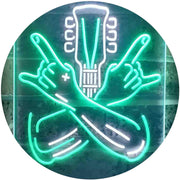 Musician Rock Hands Guitarist Metal Hard Rock Music LED Light Sign - LED Gift Works
