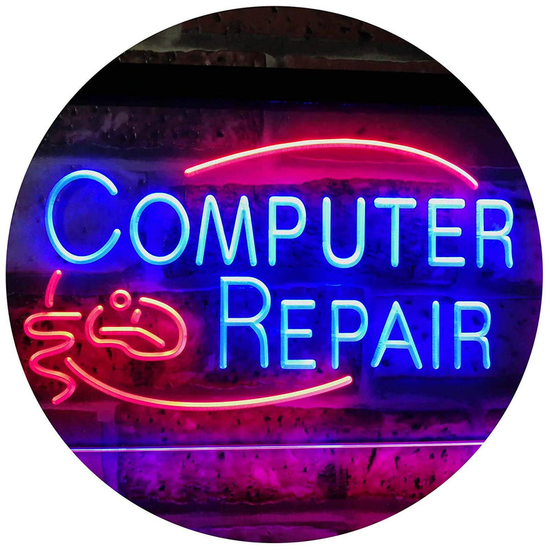 Computer Repair LED Light Sign - LED Gift Works