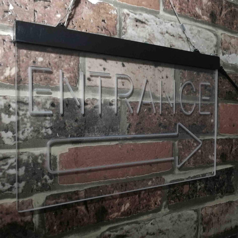 Entrance Right Arrow LED Light Sign - LED Gift Works