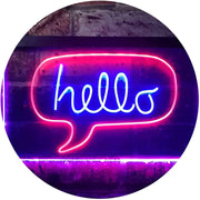 Hello Quote Bubble LED Light Sign - LED Gift Works