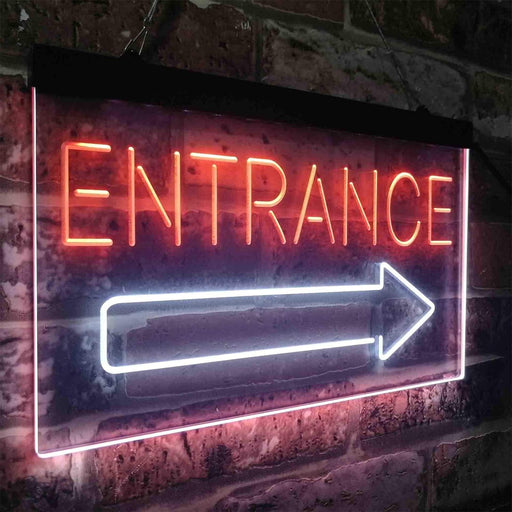 Entrance Right Arrow LED Light Sign - LED Gift Works