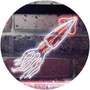 Squid Animal Ocean Display LED Light Sign - LED Gift Works