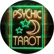 Psychic Tarot Reader Moon Stars LED Light Sign - LED Gift Works