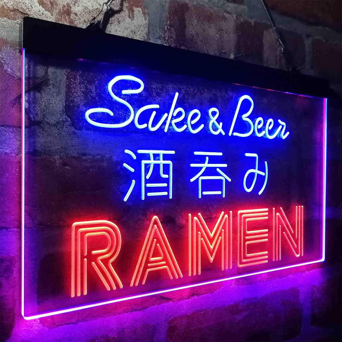 Japanese Sake and Beer Ramen LED Light Sign - Way Up Gifts