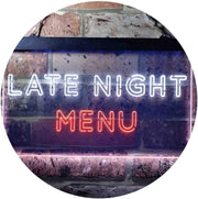 Late Night Menu LED Light Sign - LED Gift Works