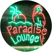 Parrot Paradise Lounge Bar LED Light Sign - LED Gift Works