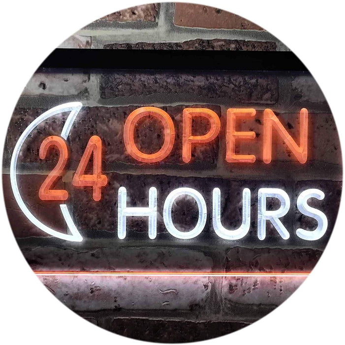 Open 24 Hours LED Light Sign - Way Up Gifts
