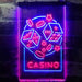 Casino Dice Game Man Cave LED Light Sign - Way Up Gifts