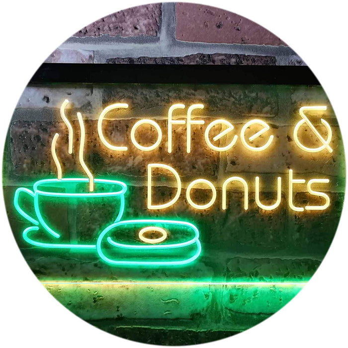 Coffee Donuts LED Light Sign - Way Up Gifts