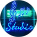 Music Notes Studio LED Light Sign - Way Up Gifts
