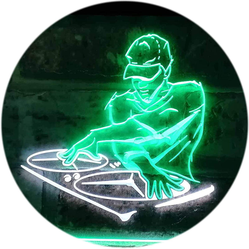 DJ Disc Jockey Disco Music Bar Beer LED Light Sign - LED Gift Works