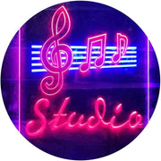 Music Notes Studio LED Light Sign - LED Gift Works
