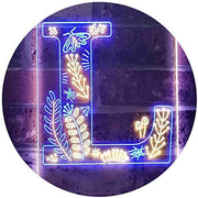 Family Name Letter L Monogram Initial LED Light Sign - LED Gift Works