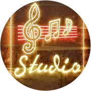 Music Notes Studio LED Light Sign - LED Gift Works