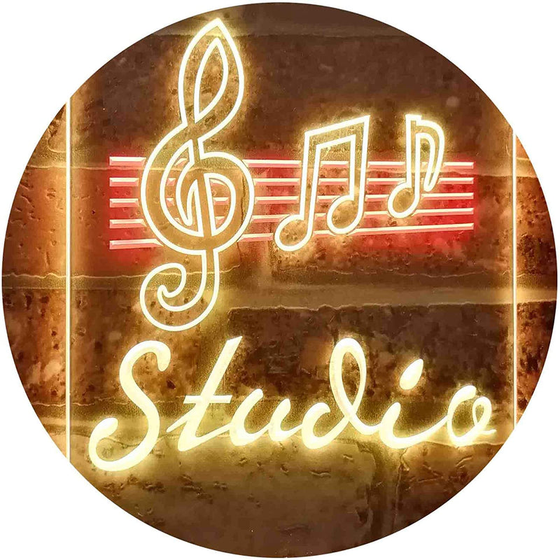 Music Notes Studio LED Light Sign - LED Gift Works