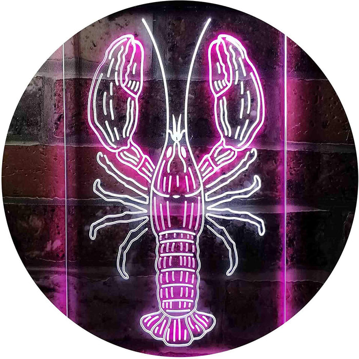 Lobster Seafood Restaurant LED Light Sign - Way Up Gifts