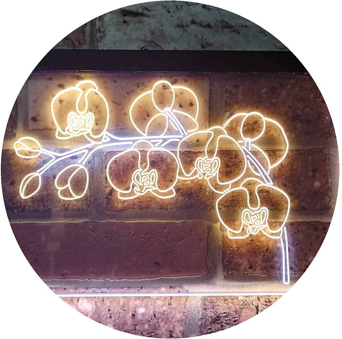 Orchids Florist Flower Shop LED Light Sign - Way Up Gifts