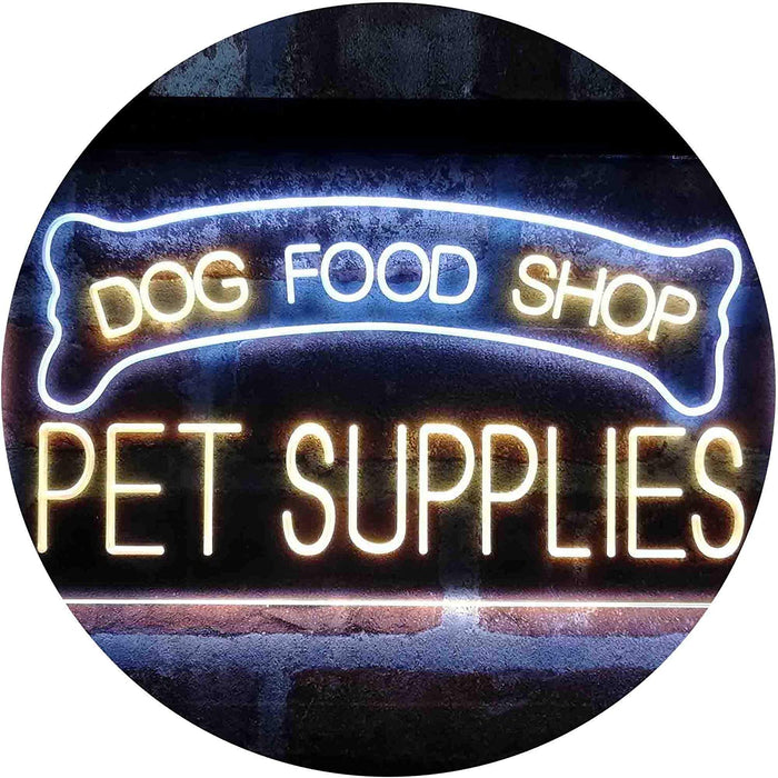 Dog Food Shop Pet Supplies LED Light Sign - Way Up Gifts