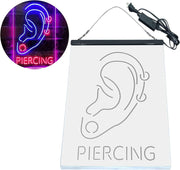 Ear Piercing Display LED Light Sign - LED Gift Works