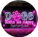 Humor Dogs Make Me Happy LED Light Sign - Way Up Gifts