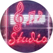 Music Notes Studio LED Light Sign - LED Gift Works