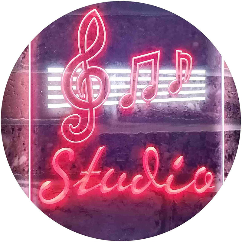 Music Notes Studio LED Light Sign - LED Gift Works