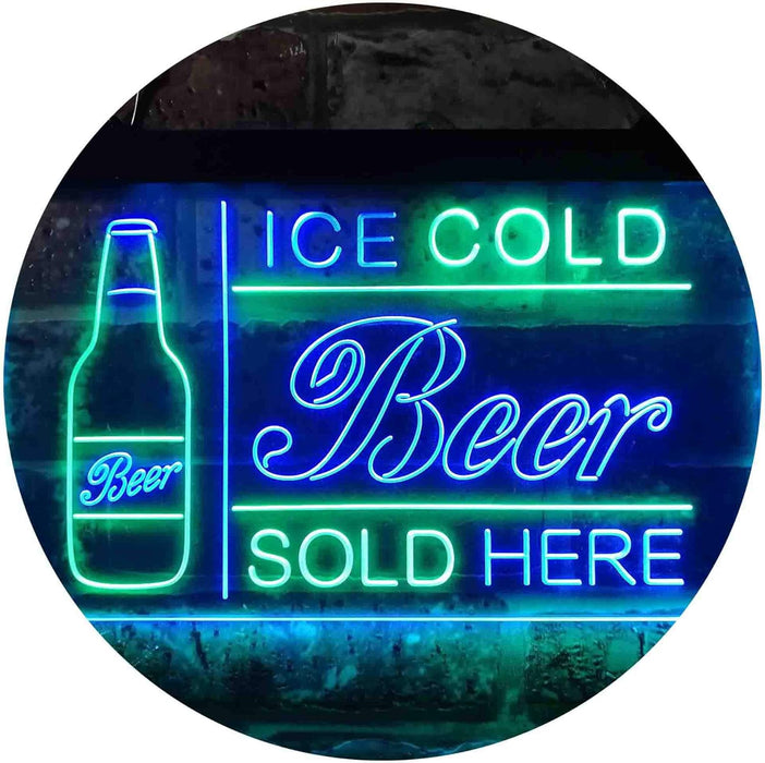 Ice Cold Beer Sold Here LED Light Sign - Way Up Gifts