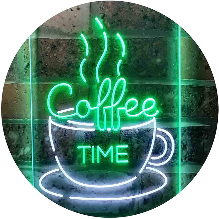 Coffee Time Cup Shop Cafe LED Light Sign - Way Up Gifts