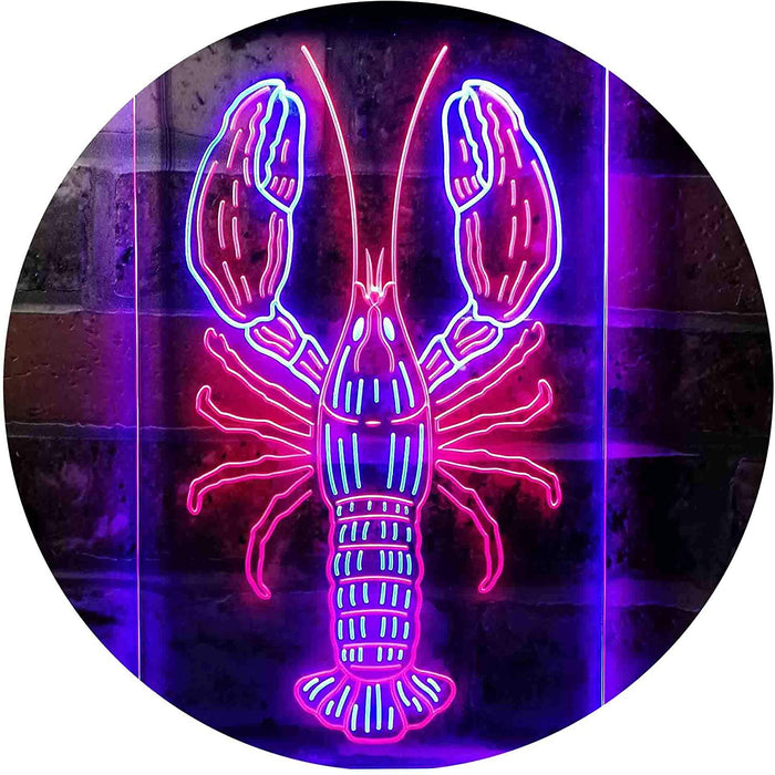 Lobster Seafood Restaurant LED Light Sign - Way Up Gifts