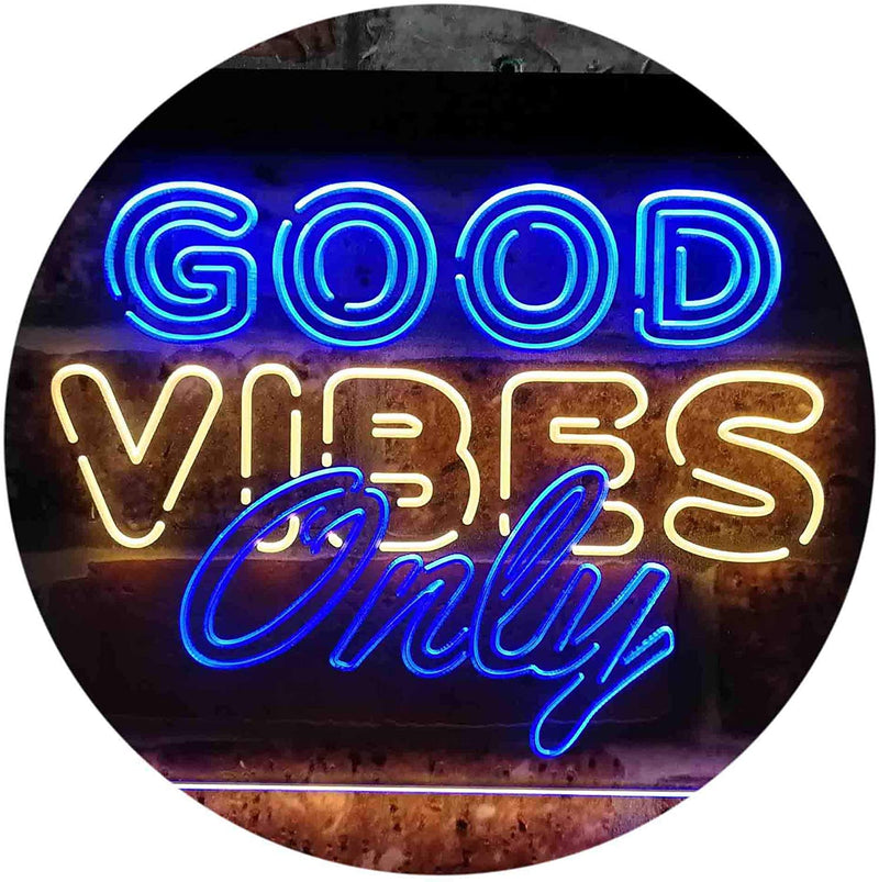Good Vibes Only Party Room LED Light Sign - LED Gift Works