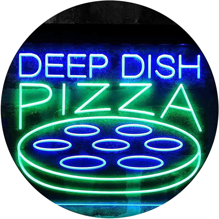 Deep Dish Pizza LED Light Sign - Way Up Gifts