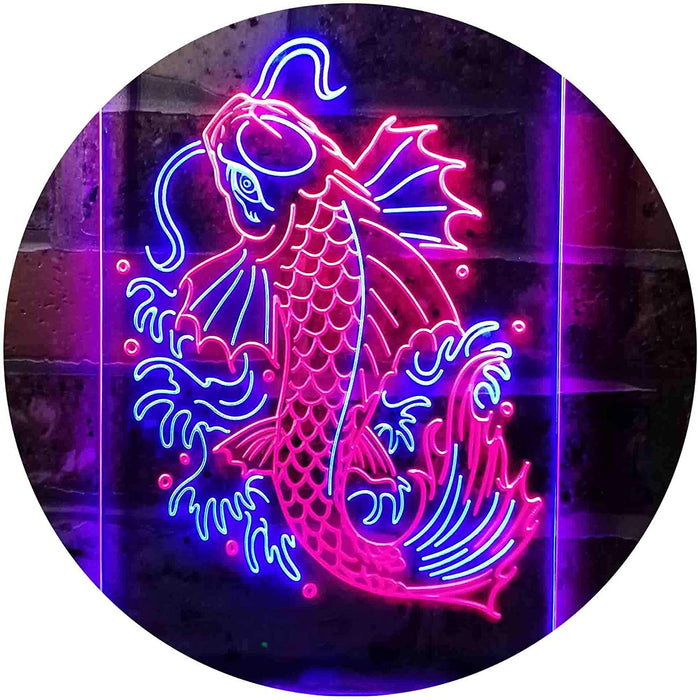 Koi Fish Display LED Light Sign - Way Up Gifts