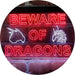 Beware of Dragon Kid Room Decoration LED Light Sign - Way Up Gifts