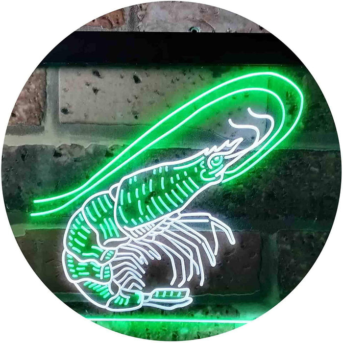Shrimp Seafood Ocean Display LED Light Sign - Way Up Gifts