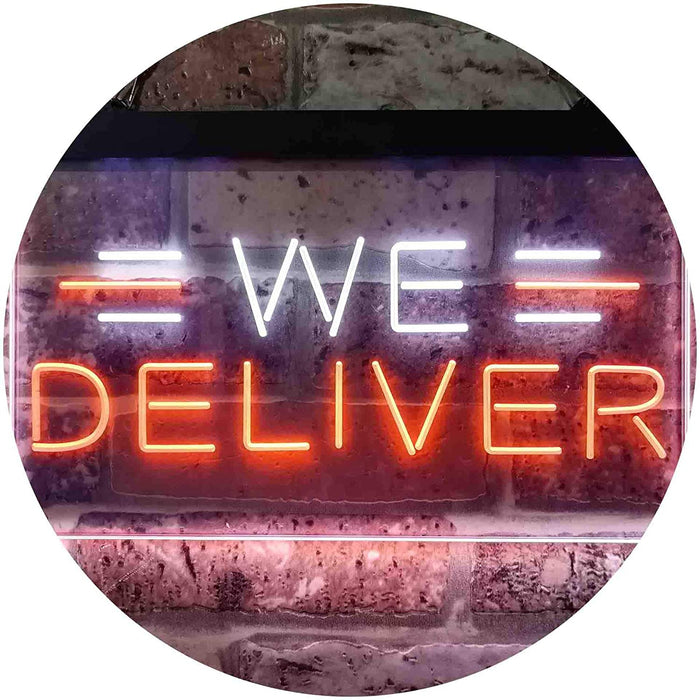 Restaurant Food Delivery We Deliver LED Light Sign - Way Up Gifts