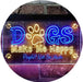 Humor Dogs Make Me Happy LED Light Sign - Way Up Gifts
